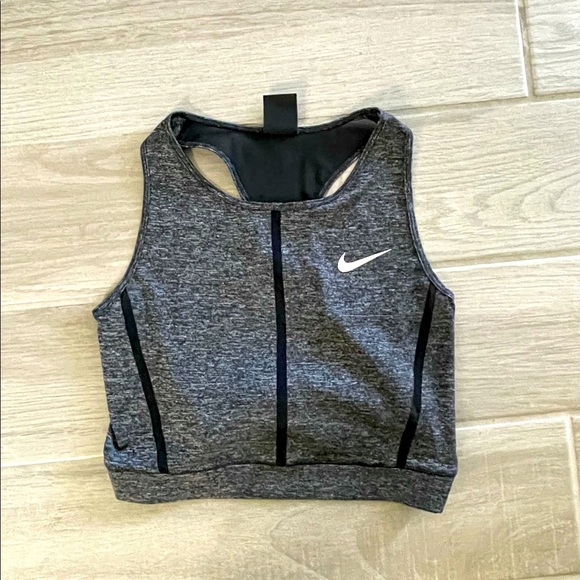 Nike Tops - Grey Medium Nike Pro Crop Tank